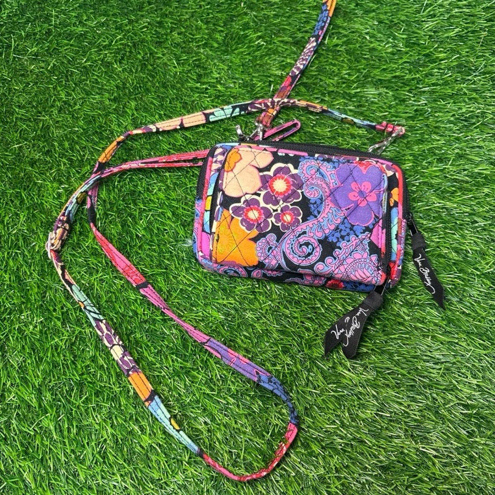 Vera Bradley crossbody wallet purse cute floral